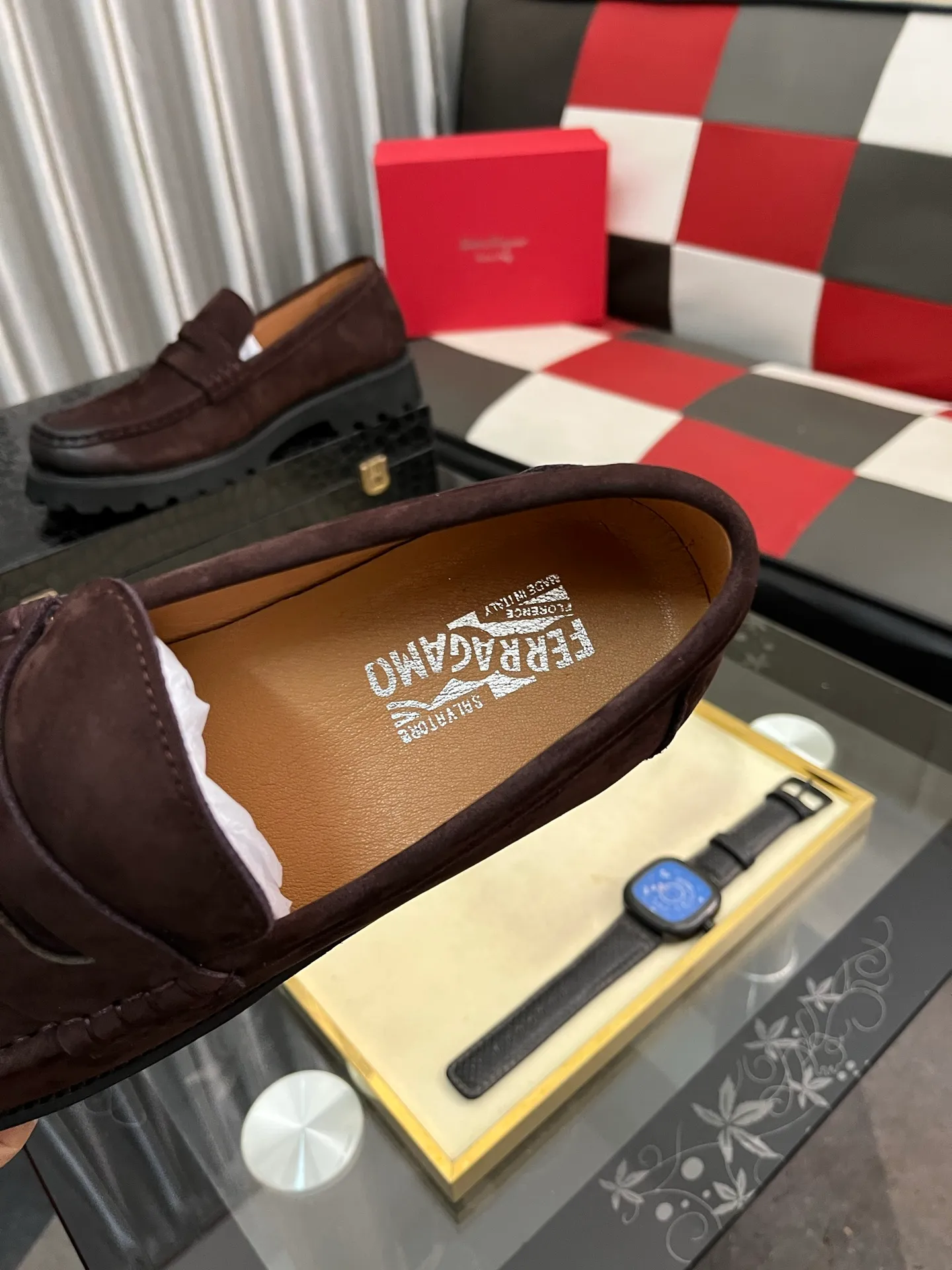 Men's shoes 💰500⌚️⌚️[Salvatore Ferragamo] Ferragamo business leather shoes, 1:1 top purchasing quality, imported selected original open-edge beaded calfskin for the uppers, imported original water-dyed cowhide for the inner feet, imported original customized Italian handmade lightweight foam outsole, size: 38-44 2️⃣colors available